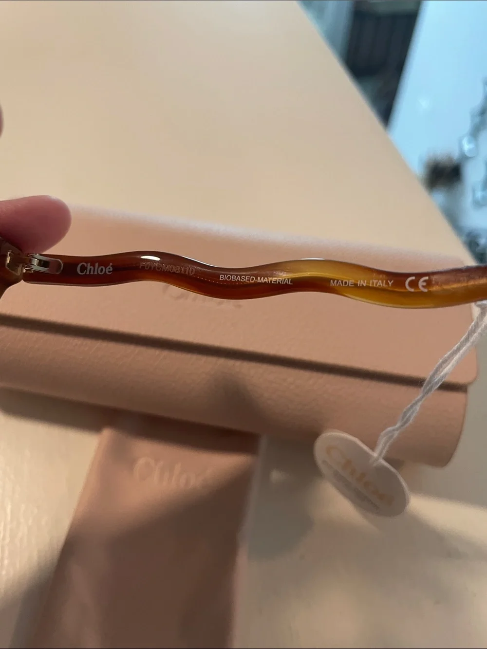 Chloe Tortoiseshell Wave-Arm Eyeglasses - Blonde Havana - Picture 10 of 12